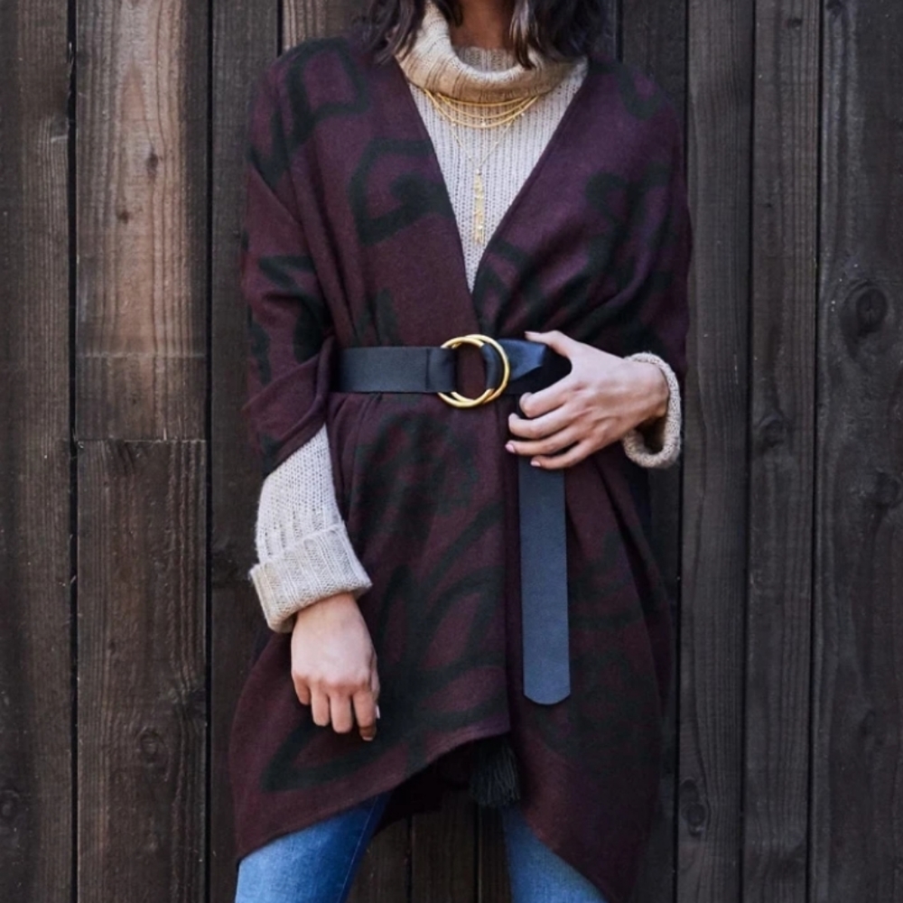 Cleobella,Savigny Capelet,luxe drapped knitwear